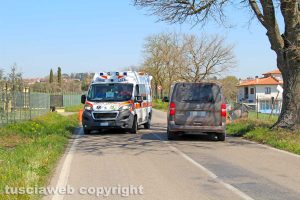 Celleno zona rossa - Un'ambulanza