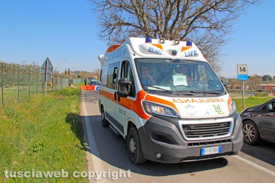 Celleno zona rossa - Un'ambulanza