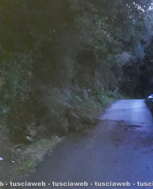 Viterbo - Smottameto di terreno del 24 novembre 2019 a strada Fonte