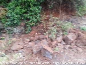 Viterbo - Smottameto di terreno del 24 novembre 2019 a strada Fonte