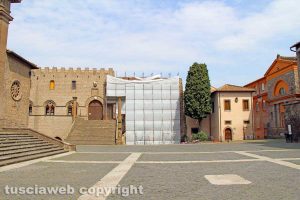 Viterbo - I lavori a palazzo dei papi