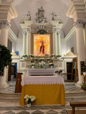La chiesa di San Giuseppe a Tarquinia e il Cristo Risorto