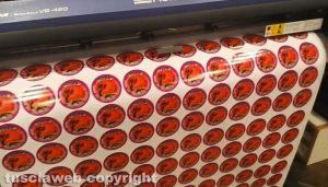 I video - Nel fermo immagine la stampa delle etichette per il 