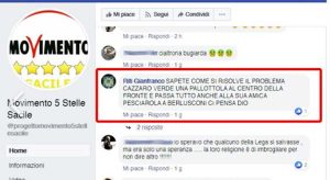 La frase contro Matteo Salvini 
