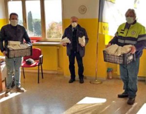 Montefiascone - Le mascherine consegnate all'Asvom Odv