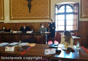Montefiascone - Il consiglio comunale - L'intervento della comandante Giulia Bassi