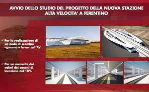Ferrovie - Il progetto della stazione alta velocità a Frosinone