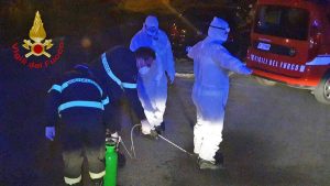 Civitavecchia - Vigili del fuoco - Donna cade in casa 