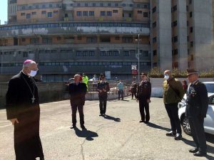 Viterbo - Il vescovo Fumagalli a Belcolle