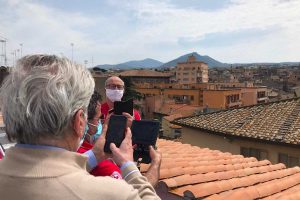 Viterbo - Droni in volo sulla città deserta