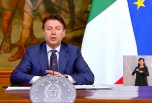Il presidente del Consiglio Giuseppe Conte
