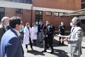 L'assessore Alessio D’Amato in visita alla Rsa Covid di Genzano
