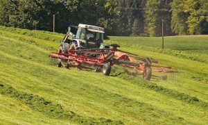 Una macchina agricola