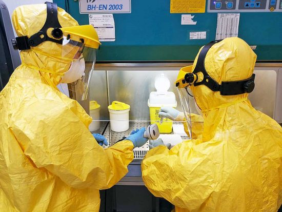Coronavirus - Il laboratorio di Genetica dell'ospedale di Belcolle