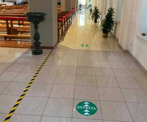 Viterbo - Coronavirus - La chiesa di Villanova pronta per la ripresa delle messe