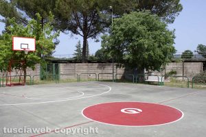 Orte - Il campo da basket di via del Campo sportivo