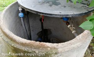 Il pozzo da cui arriva l'acqua