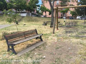 Degrado al parco di via Cattaneo