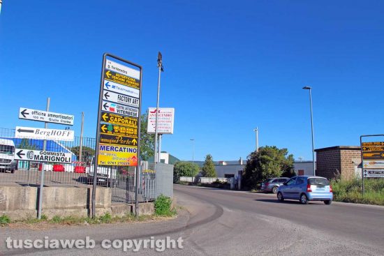 Viterbo - La zona industriale del Poggino