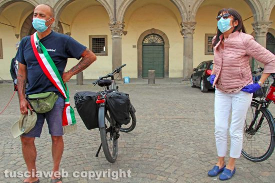 Viterbo - Gianluca Bacchetta e la consigliera Patrizia Notaristefano