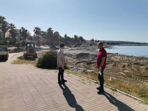Civitavecchia - Il consolidamento della spiaggia davanti a viale Garibaldi “Marina”