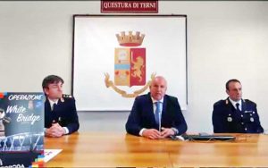 Terni - La conferenza stampa della questura