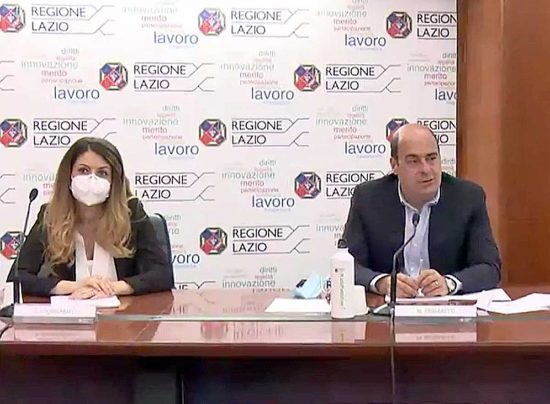 Alessandra Troncarelli e Nicola Zingaretti