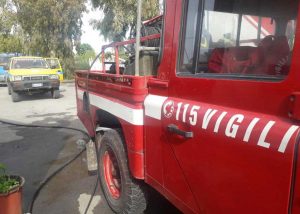 In fiamme rimessa di un ristorante 