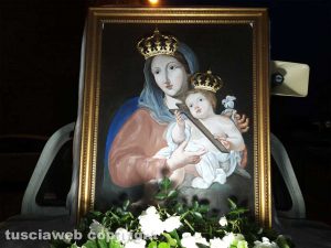 Montefiascone - L'immagine della Madonna del Giglio per le vie di Zepponami