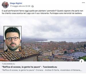Geotermia - Il commento sull'account di Diego Righini