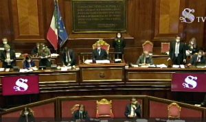 Senato - La votazione della sfiducia al ministro Bonafede
