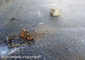 Montefiascone - Il monitor lanciato dal muraglione di via della Rocca