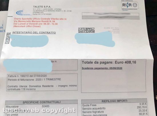 Un conguaglio della Talete