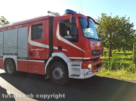 Un intervento dei vigili del fuoco