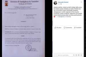 La richiesta del sindaco di Castiglione in Teverina