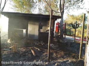 Montefiascone - In fiamme ristorante sul lago