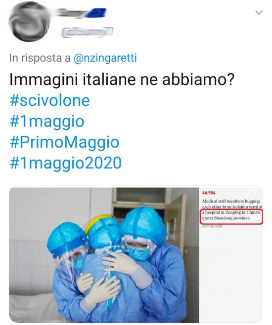 Una risposta al tweet di Nicola Zingaretti