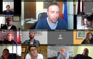 Il presidente della provincia Nocchi in videoconferenza