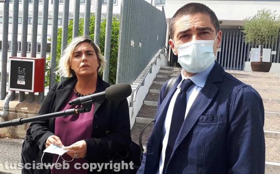 Serena Gasperini e Daniele Fabrizi - I difensori di Andrea Landolfi