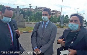 I difensori Gianluca Fontana, Daniele Fabrizi e Serena Gasperini