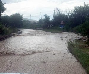 Orte - La provinciale 150 allagata