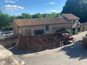 Tuscania set della fiction "Leonardo" 