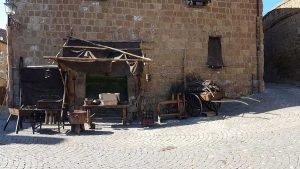 Tuscania set della fiction "Leonardo" 