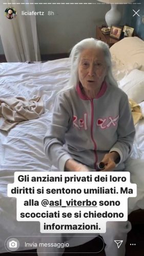 Nonna Licia su Instagram chiede diritti per gli anziani