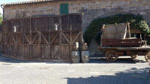 Tuscania set della fiction "Leonardo" 
