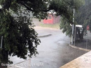 Pioggia su Viterbo