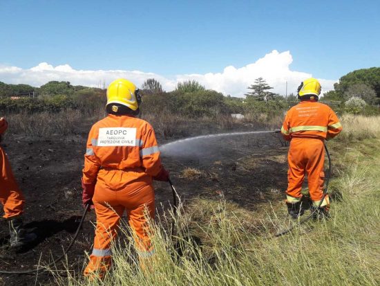 Tarquinia - I volontari Aeopc in azione