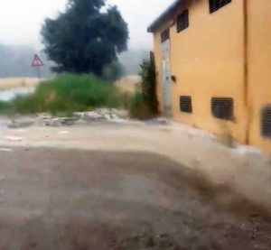 Gallese - Nubifragio sulla provinciale 150