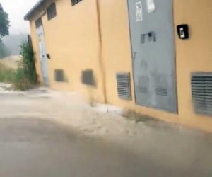 Gallese - Nubifragio sulla provinciale 150