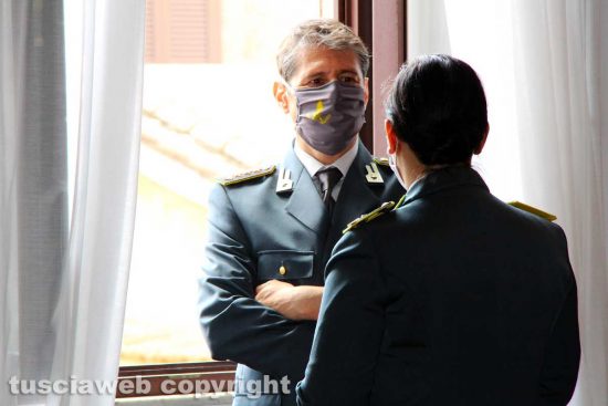 Viterbo - Il comandante provinciale della guardia di finanza Andrea Pecorari